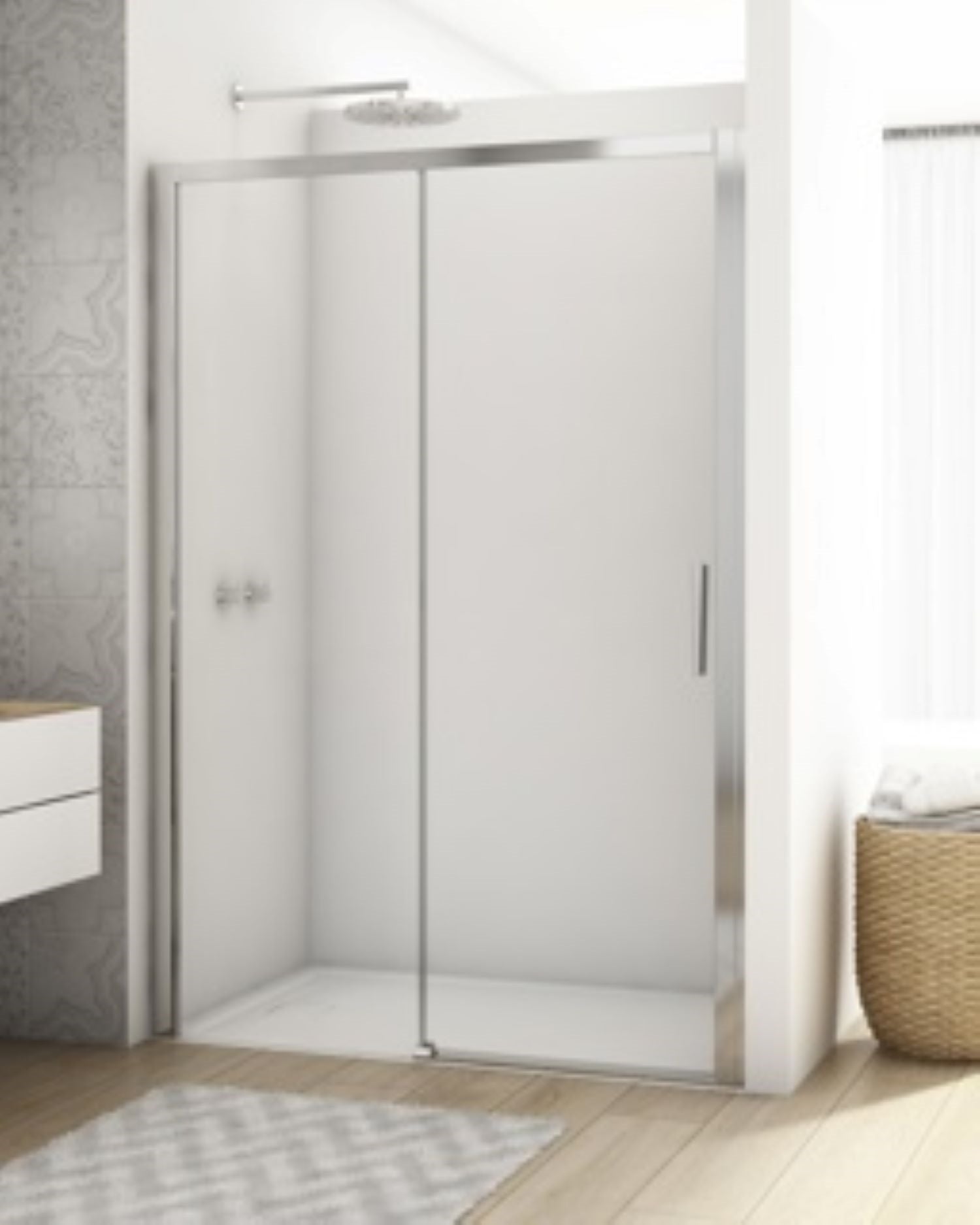 Kudos Showers Divera Sliding Door 1100mm Chrome