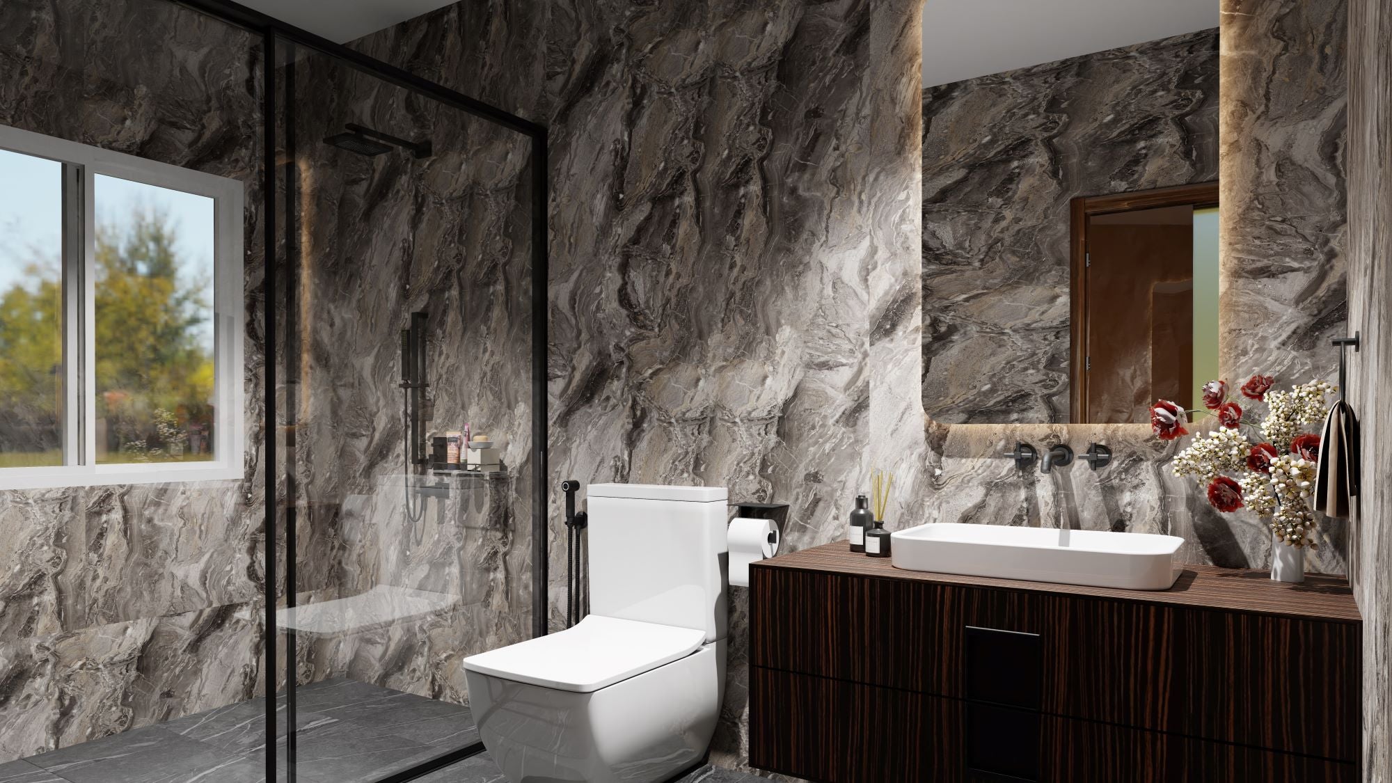 iflo Espressence Marble Easy Lock Wall Panel 2400mm x 600mm