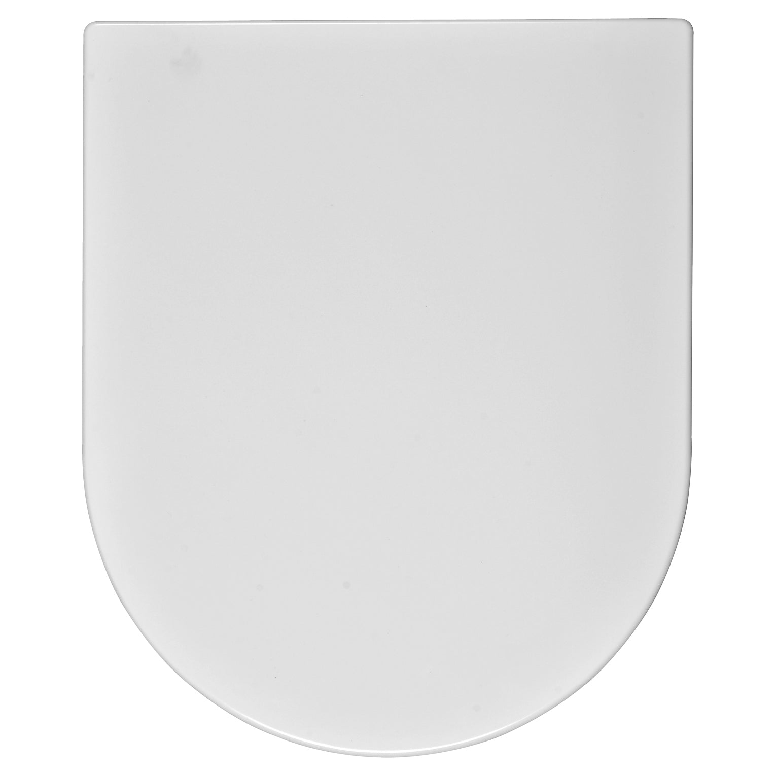 Wirquin Celmac Disco D-Shaped Soft Close Toilet Seat & Cover With Stainless Steel Hinges White