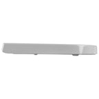 Wirquin Celmac Disco D-Shaped Soft Close Toilet Seat & Cover With Stainless Steel Hinges White