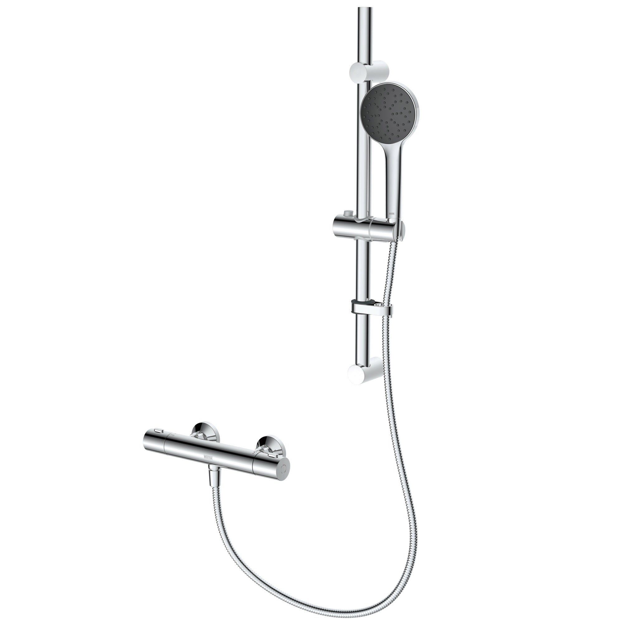 Bristan Velora Thermostatic Bar Mixer Shower Kit Chrome VE SHXSMFF C