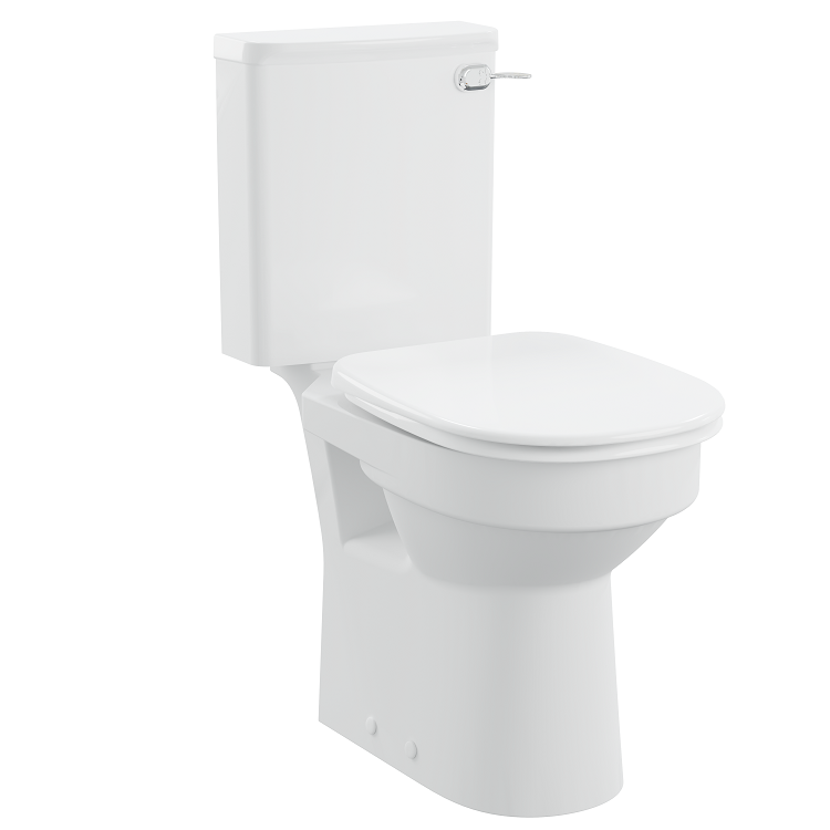 AKW VLin DOC M RAISED-HEIGHT CLOSE-COUPLED TOILET PAN (650mm)-23591