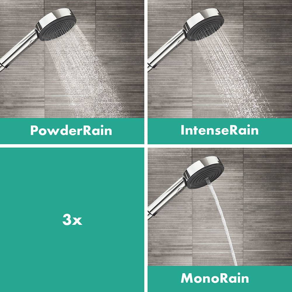 Hansgrohe Pulsify Select S Hand Shower 105 3Jet Activation Ecosmart Chrome