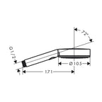 Hansgrohe Pulsify Select S Hand Shower 105 3Jet Relaxation Chrome