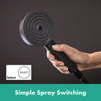 Hansgrohe Pulsify Select S Hand Shower 105 3Jet Relaxation Matt Black