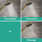 hansgrohe Pulsify Select S Shower Handset 105 3 Spray Relaxation EcoSmart, Brushed Bronze