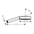 Hansgrohe Pulsify S Hand Shower 105 1 Jet Chrome