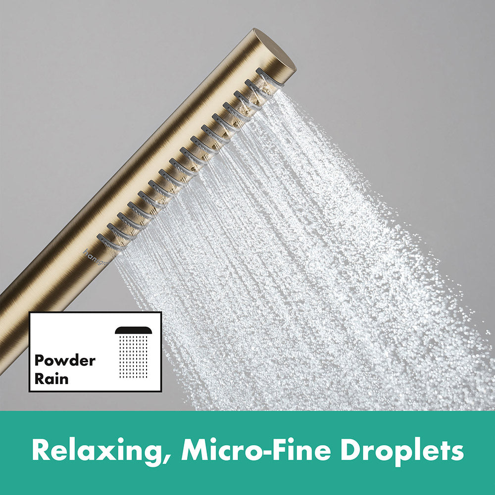 hansgrohe Pulsify S Baton Shower Handset 100 1 Spray EcoSmart, Brushed Bronze