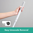 hansgrohe Pulsify S Baton Shower Handset 100 1 Spray EcoSmart, Matt White
