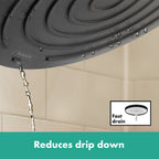 hansgrohe Pulsify S Fixed Shower Head 260 1 Spray, Matt Black