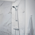 Hansgrohe Pulsify Select S Shower Set 105 3Jet Relaxation Ecosmart With Shower Bar 650mm Chrome