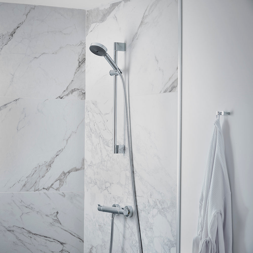 Hansgrohe Pulsify Select S Shower Set 105 3Jet Relaxation Ecosmart With Shower Bar 650mm Chrome