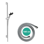 hansgrohe Pulsify Select S Shower Handset 105 3 Spray Relaxation EcoSmart with Shower Rail 90 cm, Chrome