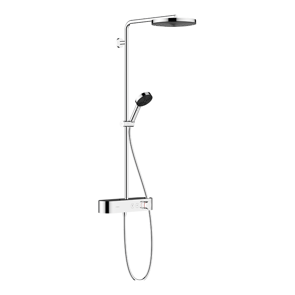 Hansgrohe Pulsify S Showerpipe 260 1Jet Ecosmart With Showertablet Select 400 Chrome