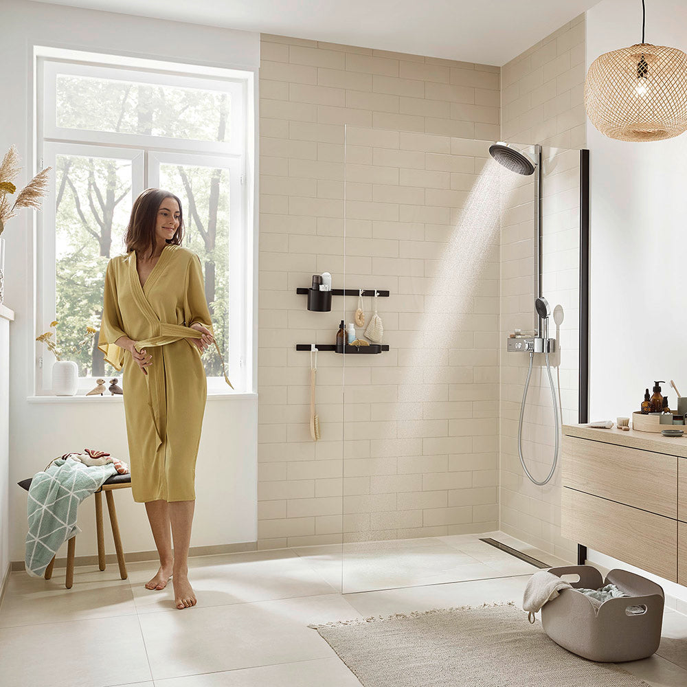 hansgrohe Pulsify S Thermostatic Shower Mixer Set 260 with ShowerTablet Select 400, Chrome