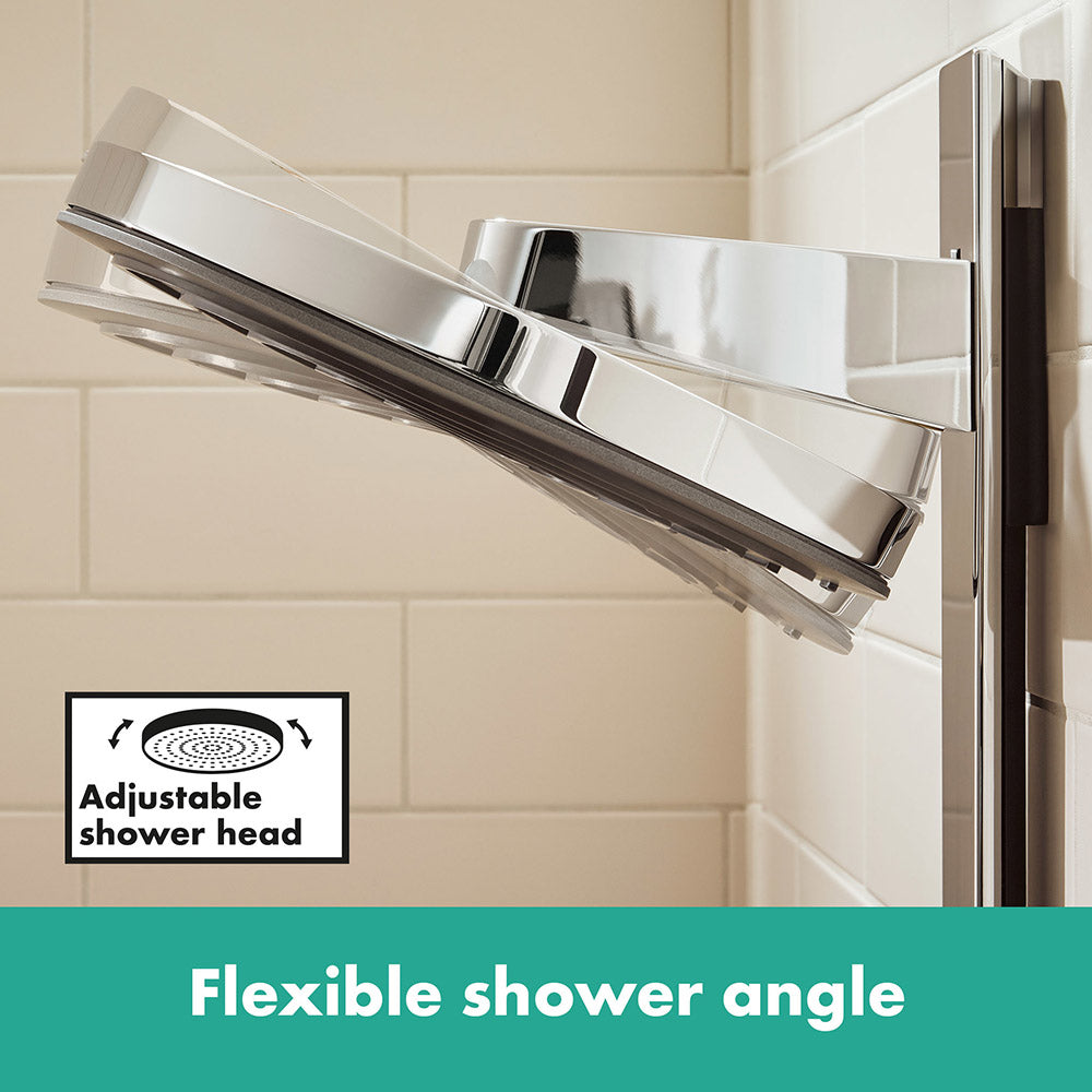 hansgrohe Pulsify S Thermostatic Shower Mixer Set 260 with ShowerTablet Select 400, Chrome