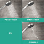 hansgrohe Pulsify Select S Shower Handset 105 3 Spray Relaxation with Holder and Shower Hose 160 cm, Chrome