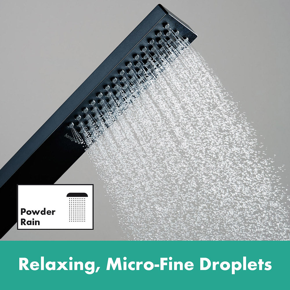 hansgrohe Pulsify E Baton Shower Handset 100 1 Spray EcoSmart, Matt Black