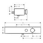 Hansgrohe Showertablet Select Shower Thermostatic 400 For Exposed Installation Chrome