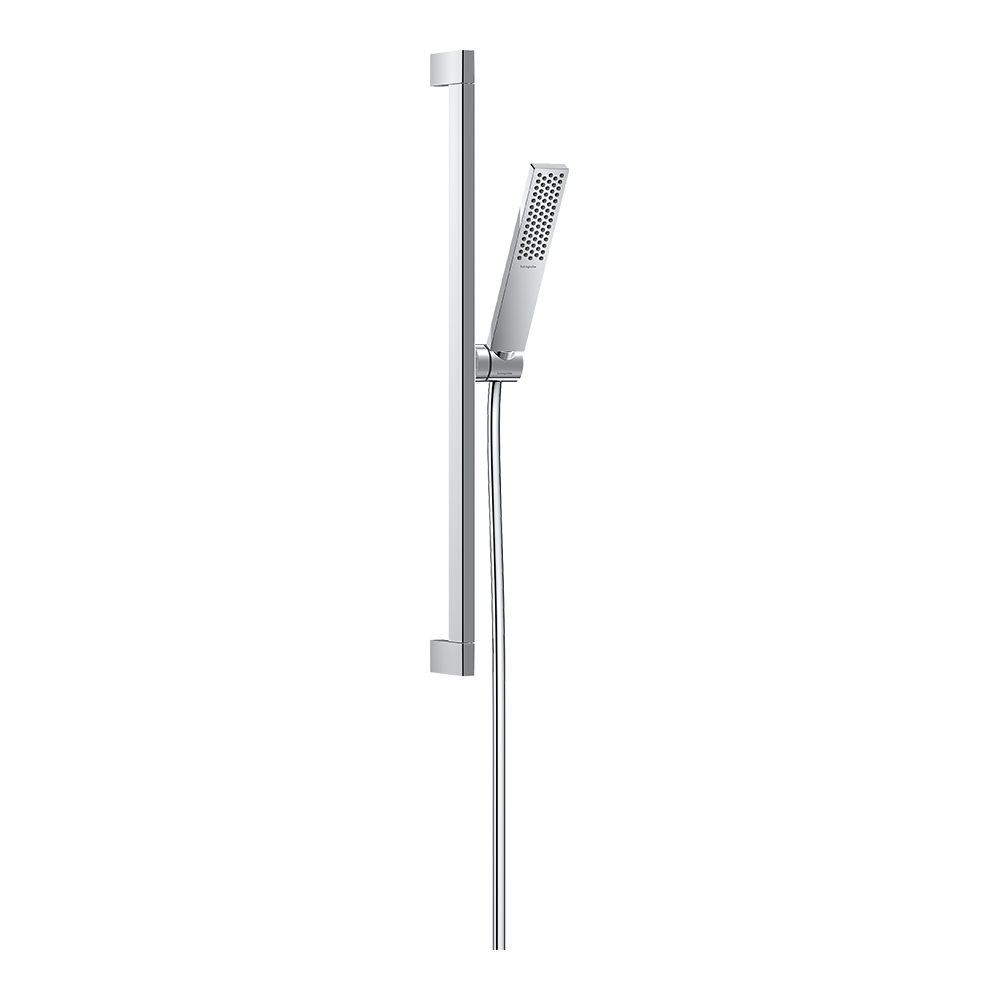 hansgrohe Pulsify E Shower Handset 100 1 Spray EcoSmart with Shower Rail 65 cm, Chrome