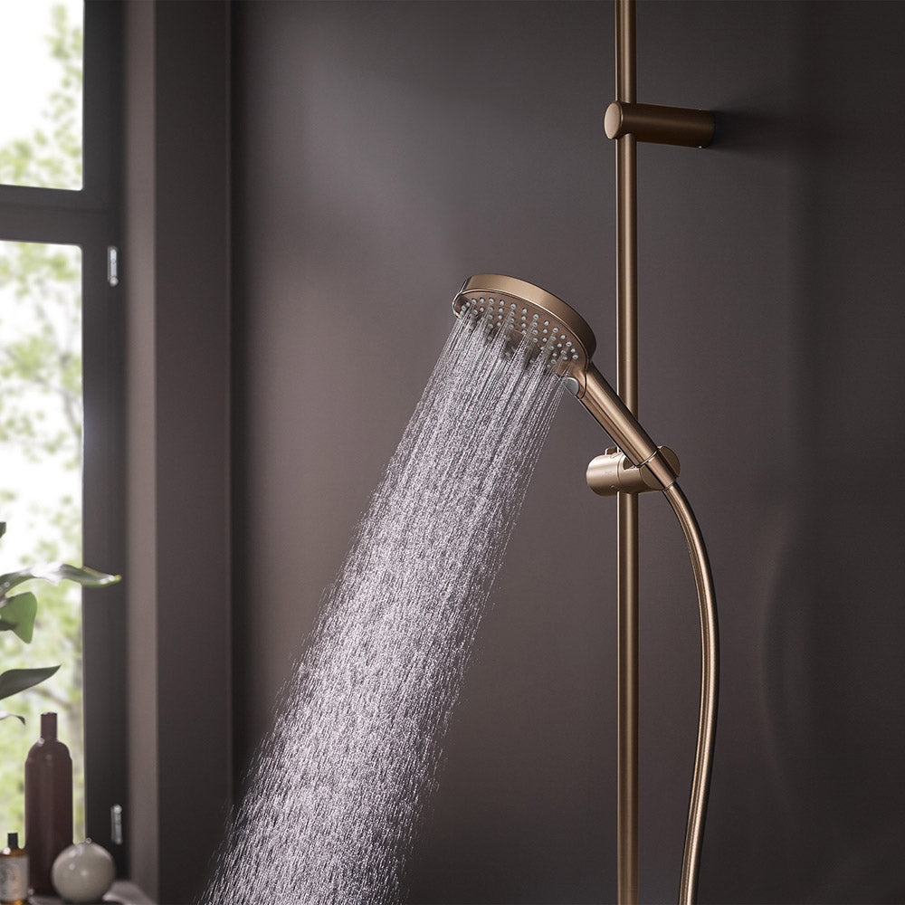 hansgrohe Raindance Select S Shower Handset 120 3 Spray PowderRain, Brushed Bronze