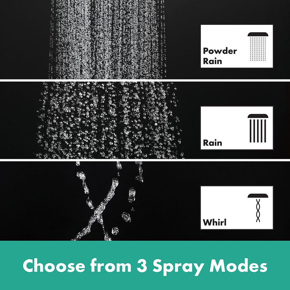 hansgrohe Raindance Select S Shower Handset 120 3 Spray PowderRain, Brushed Bronze