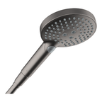hansgrohe Raindance Select S Shower Handset 120 3 Spray PowderRain, Brushed Black, Chrome