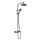 Hansgrohe Vernis Blend Showerpipe 200 1 Jet Ecosmart With Thermostatic Matt Black