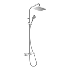 Hansgrohe Vernis Shape Showerpipe 230 1 Jet Ecosmart With Thermostatic Chrome