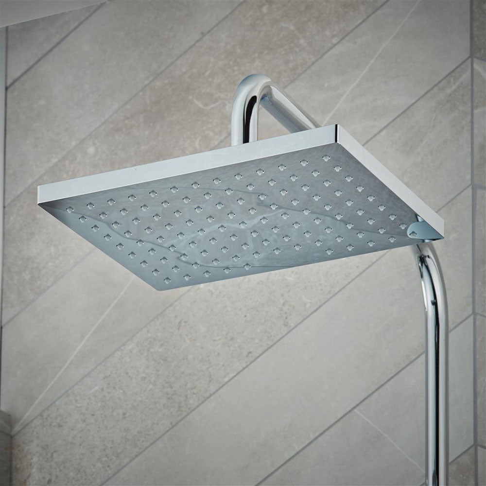 Hansgrohe Vernis Shape Showerpipe 230 1 Jet Ecosmart With Thermostatic Chrome