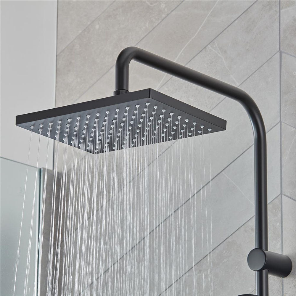 Hansgrohe Vernis Shape Showerpipe 230 1 Jet Ecosmart With Thermostatic Matt Black