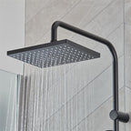 Hansgrohe Vernis Shape Showerpipe 230 1 Jet Ecosmart With Thermostatic Matt Black