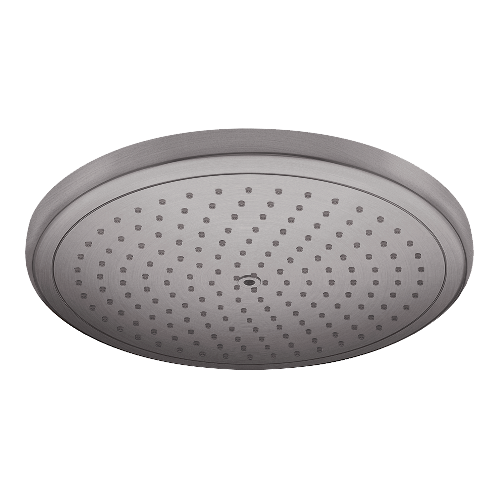 hansgrohe Croma Fixed Shower Head 280 1 Spray, Brushed Black, Chrome