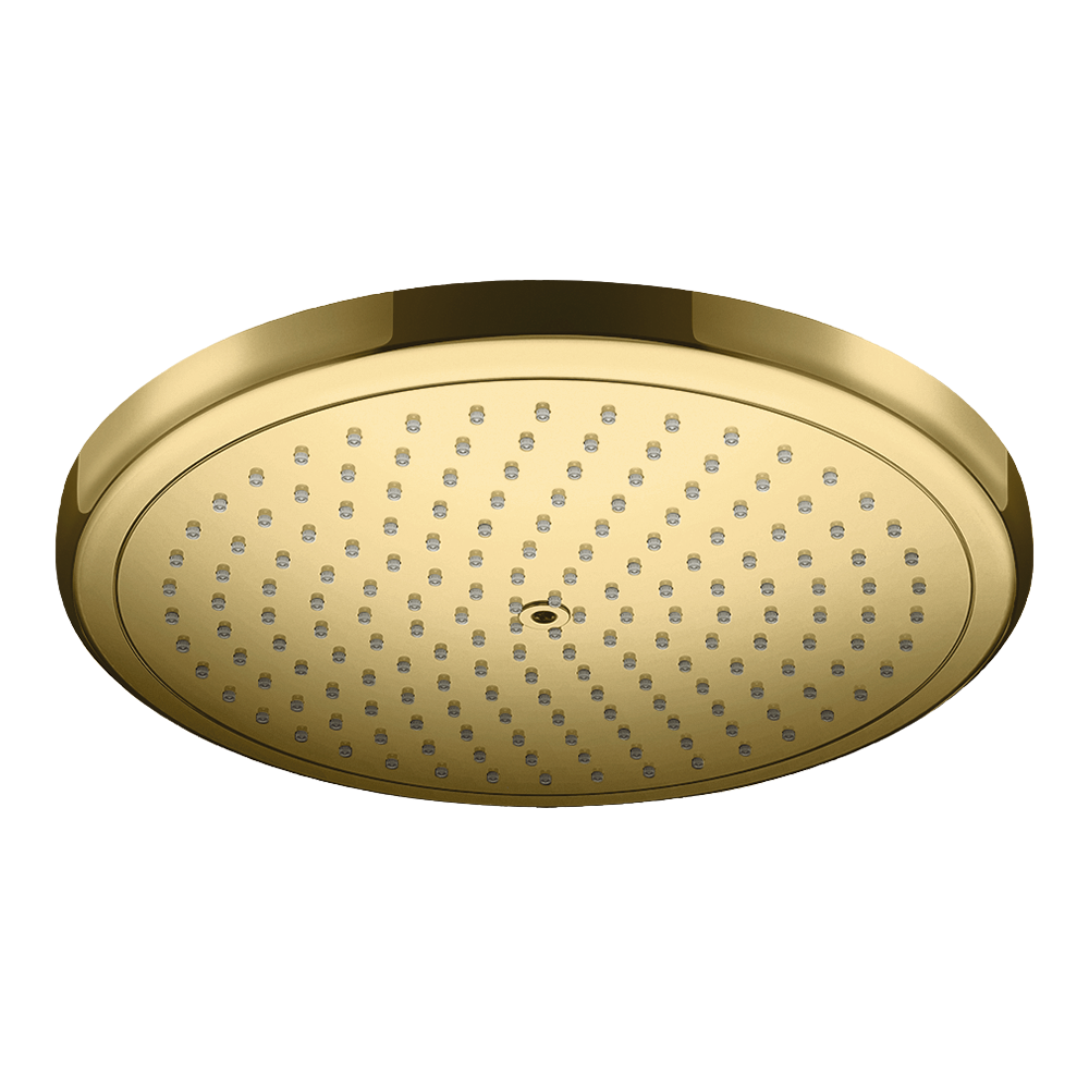 hansgrohe Croma Fixed Shower Head 280 1 Spray, Polished Gold Optic