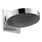 hansgrohe Rainfinity Fixed Shower Head 250 1 Spray with wall connector, Chrome