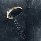 hansgrohe Rainfinity Fixed Shower Head 360 3 Spray with wall connector, Brushed Bronze