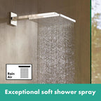 hansgrohe Raindance E Fixed Shower Head 300 1 Spray with shower arm, Chrome