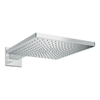 hansgrohe Raindance E Fixed Shower Head 300 1 Spray EcoSmart with shower arm, Chrome