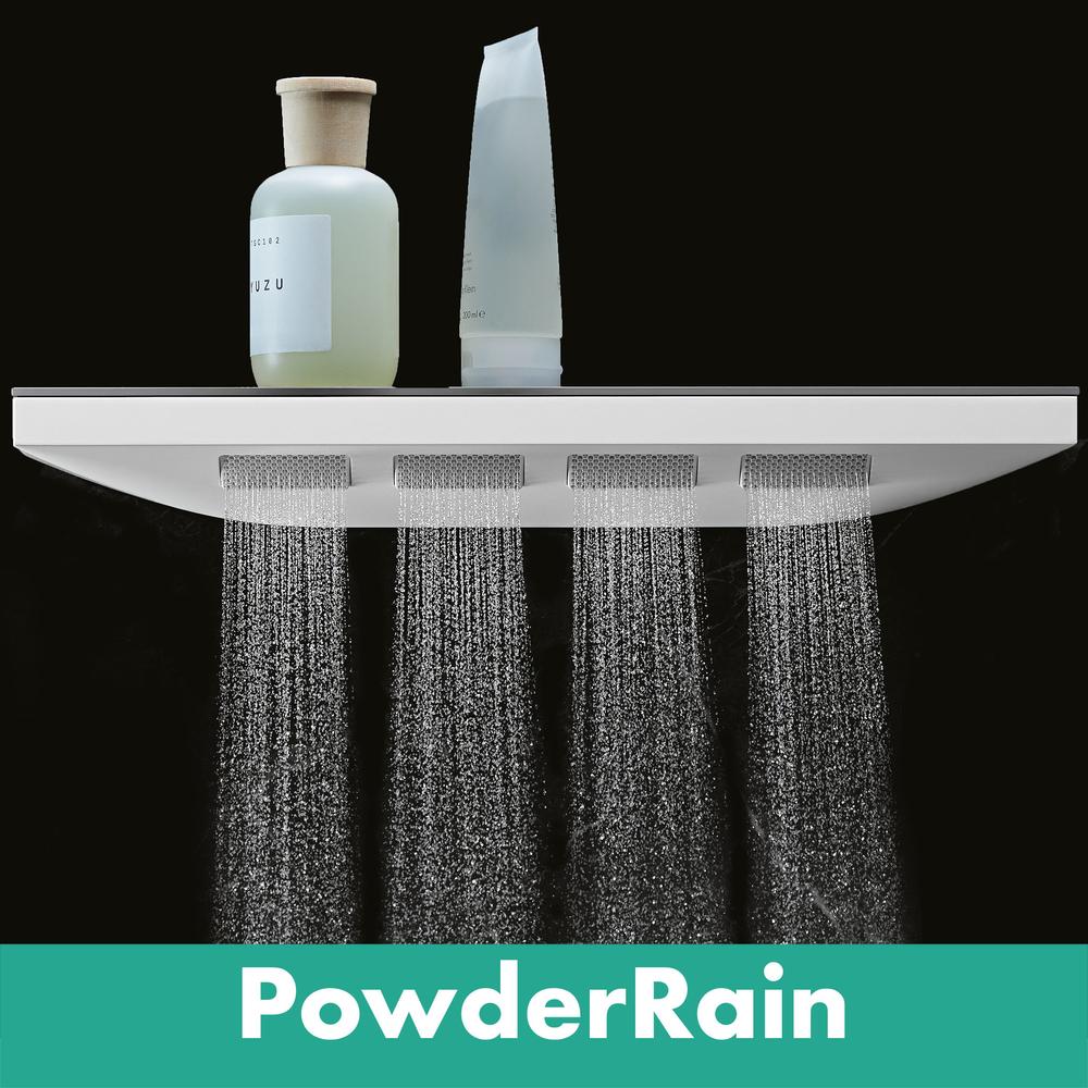hansgrohe Rainfinity Shoulder Shower 500 1 Spray with Shower Shelf, Chrome