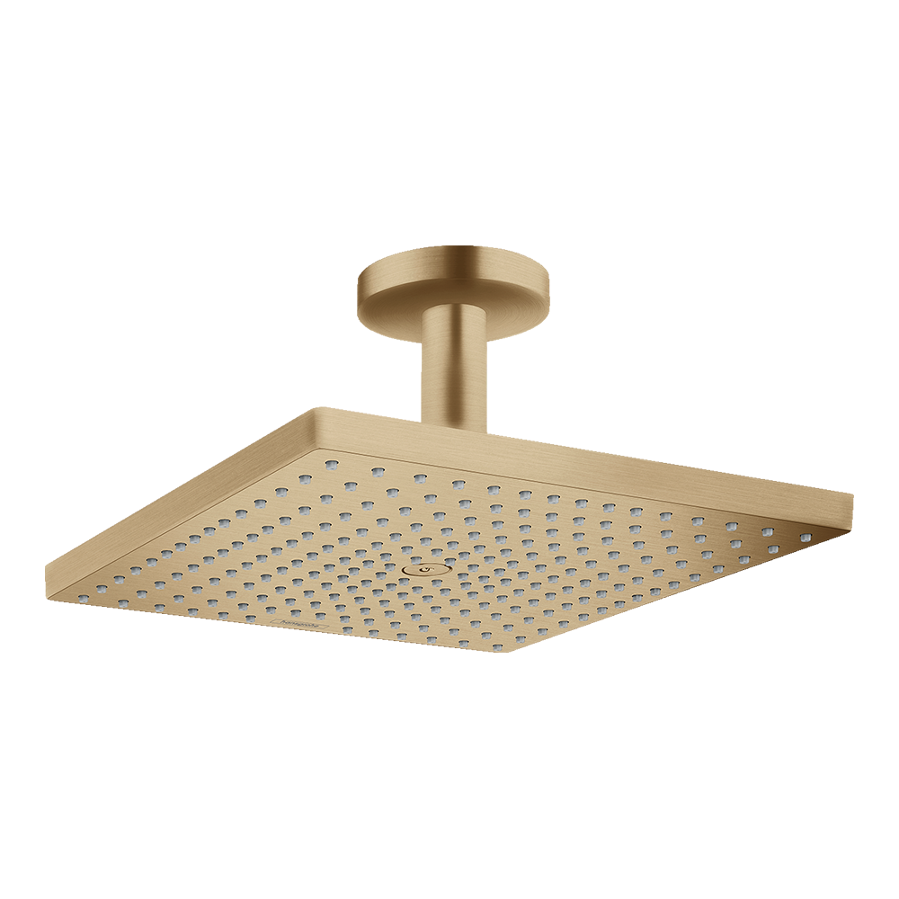 hansgrohe Raindance E Fixed Shower Head 300 1 Spray with ceiling connector, Brushed Bronze