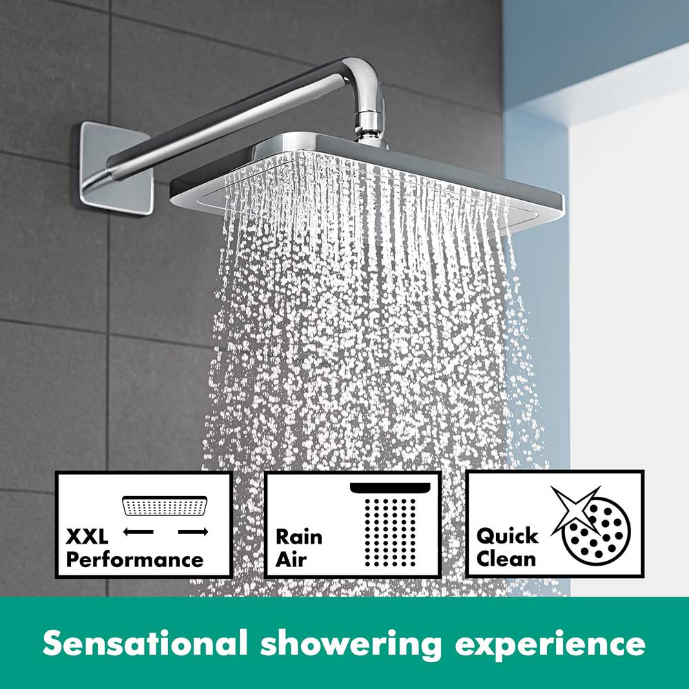hansgrohe Croma E Fixed Shower Head 280 1 Spray, Chrome