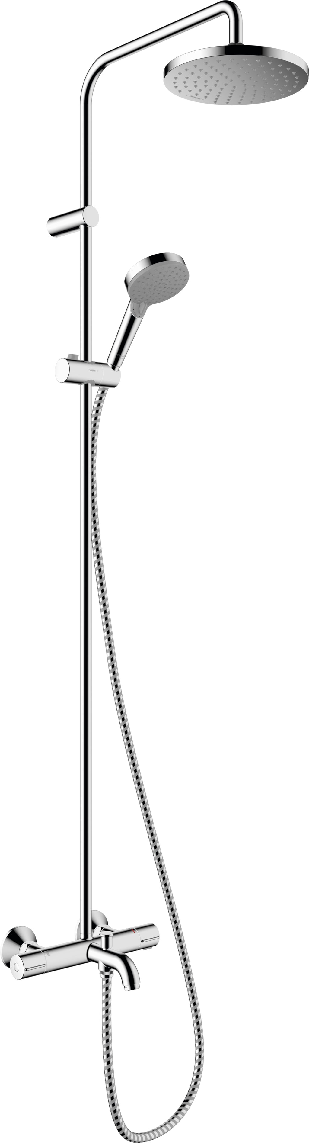 Hansgrohe Vernis Blend Showerpipe 200 1 Jet With Bath Thermostatic Chrome
