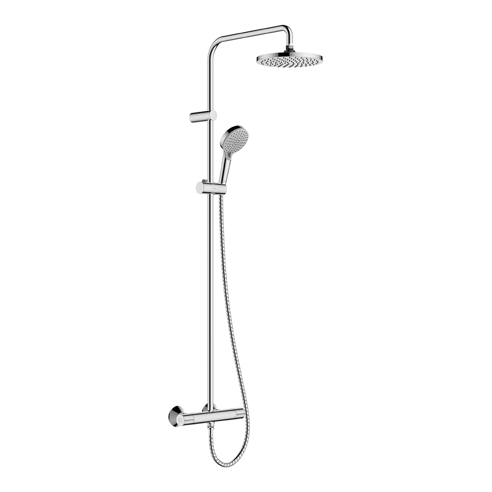 Hansgrohe Vernis Blend Showerpipe 200 1 Jet With Thermostatic Chrome