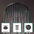 Hansgrohe Hangrohe Vernis Blend Dual Exposed Thermostatic Shower System Matt Black 200 1 Jet