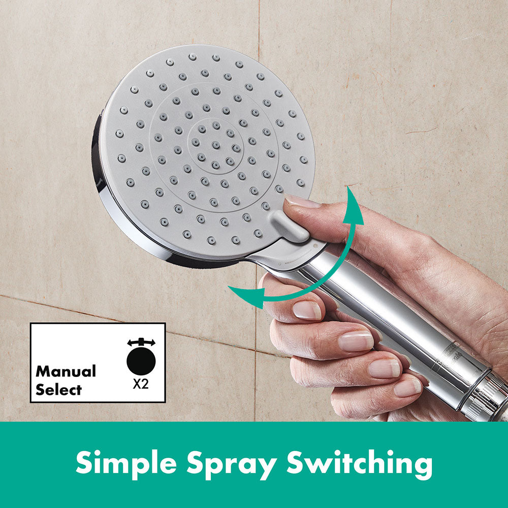 Hansgrohe Vernis Blend Shower Holder Set 100 Vario With Shower Hose 1600mm Chrome