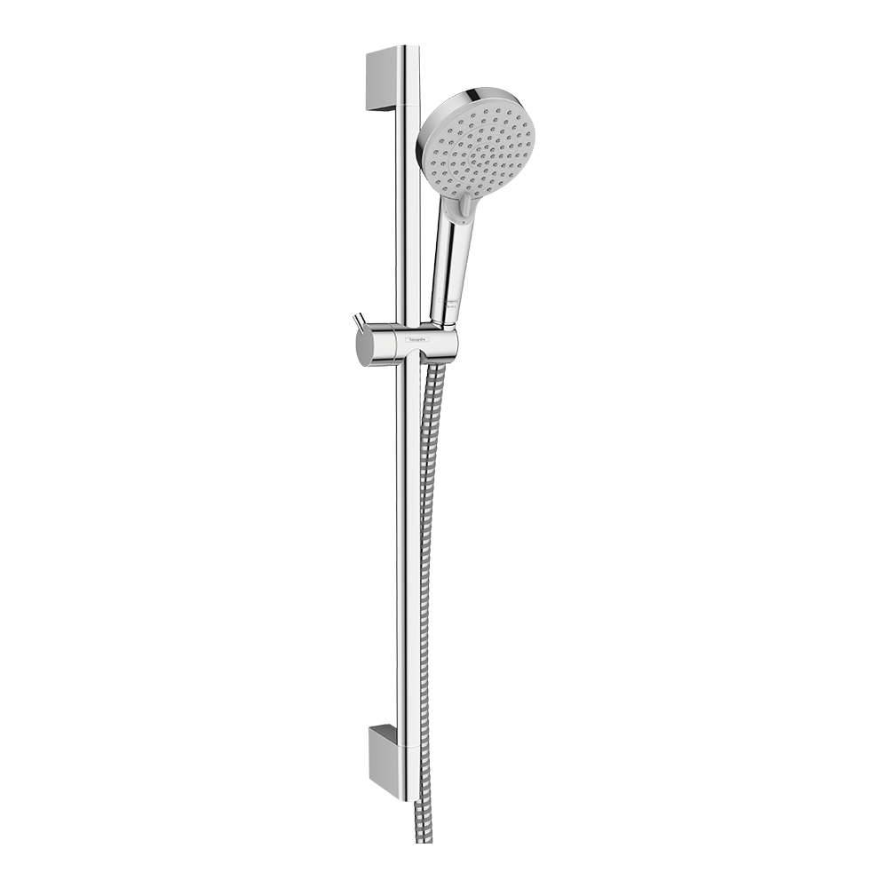 Hansgrohe Vernis Blend Shower Set 100 Vario Ecosmart With Shower Bar Crometta 650mm Chrome