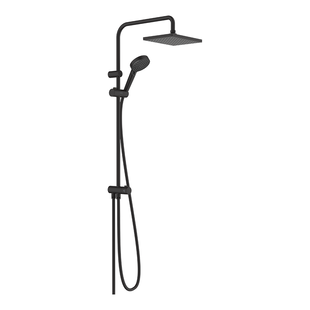 Hansgrohe Vernis Shape Showerpipe 230 1 Jet Reno Matt Black