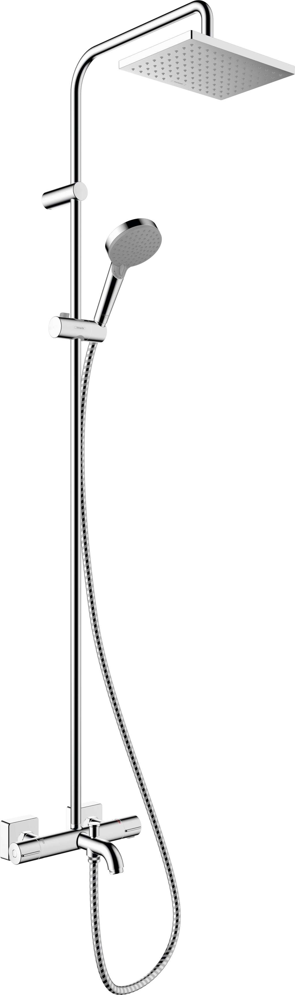 Hansgrohe Vernis Shape Showerpipe 230 1 Jet With Bath Thermostatic Chrome