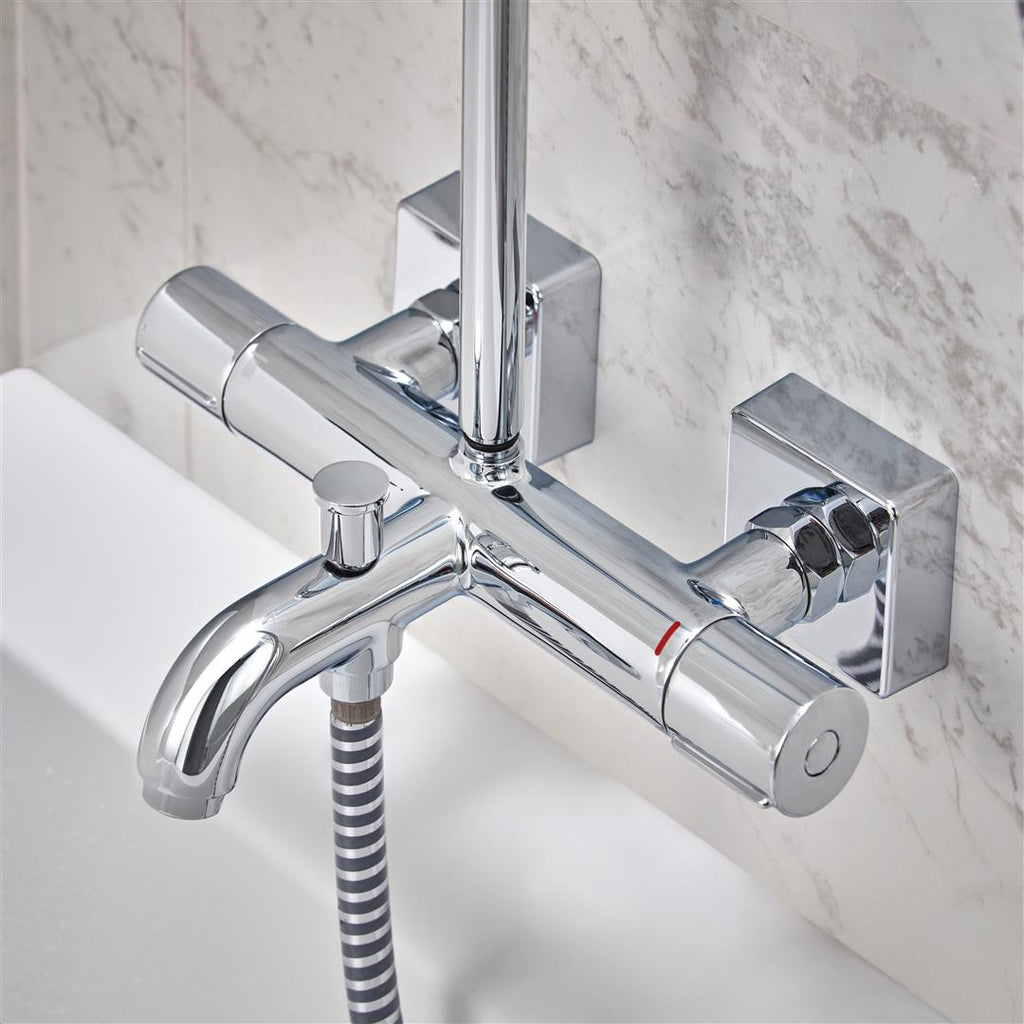 Hansgrohe Vernis Shape Showerpipe 230 1 Jet With Bath Thermostatic Chrome