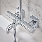 Hansgrohe Vernis Shape Showerpipe 230 1 Jet With Bath Thermostatic Chrome